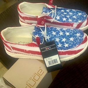 American flag hey dude shoes